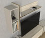 Hanah Home Veyron - Mueble de TV Travertino y Arenisca